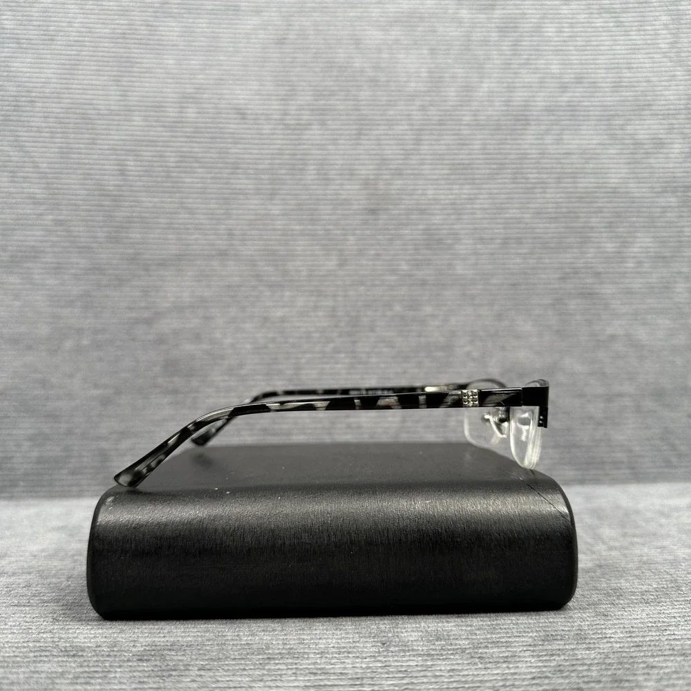 Design Optics Black Tortoise Semi Rimless Cat Eye y2k Reading Glasses SS0116 vtg